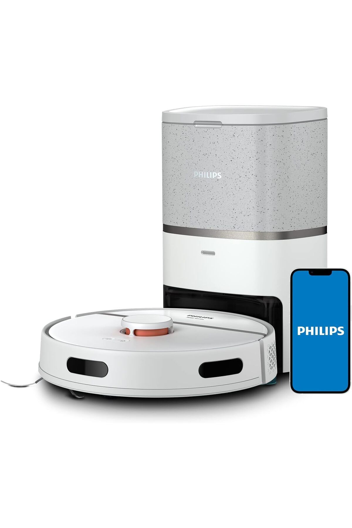 Philips 3000 Serisi Islak Kuru Moplu İstasyonlu Robot Süpürge,4000 PA, Sert Zemin ve Halıya Uygun