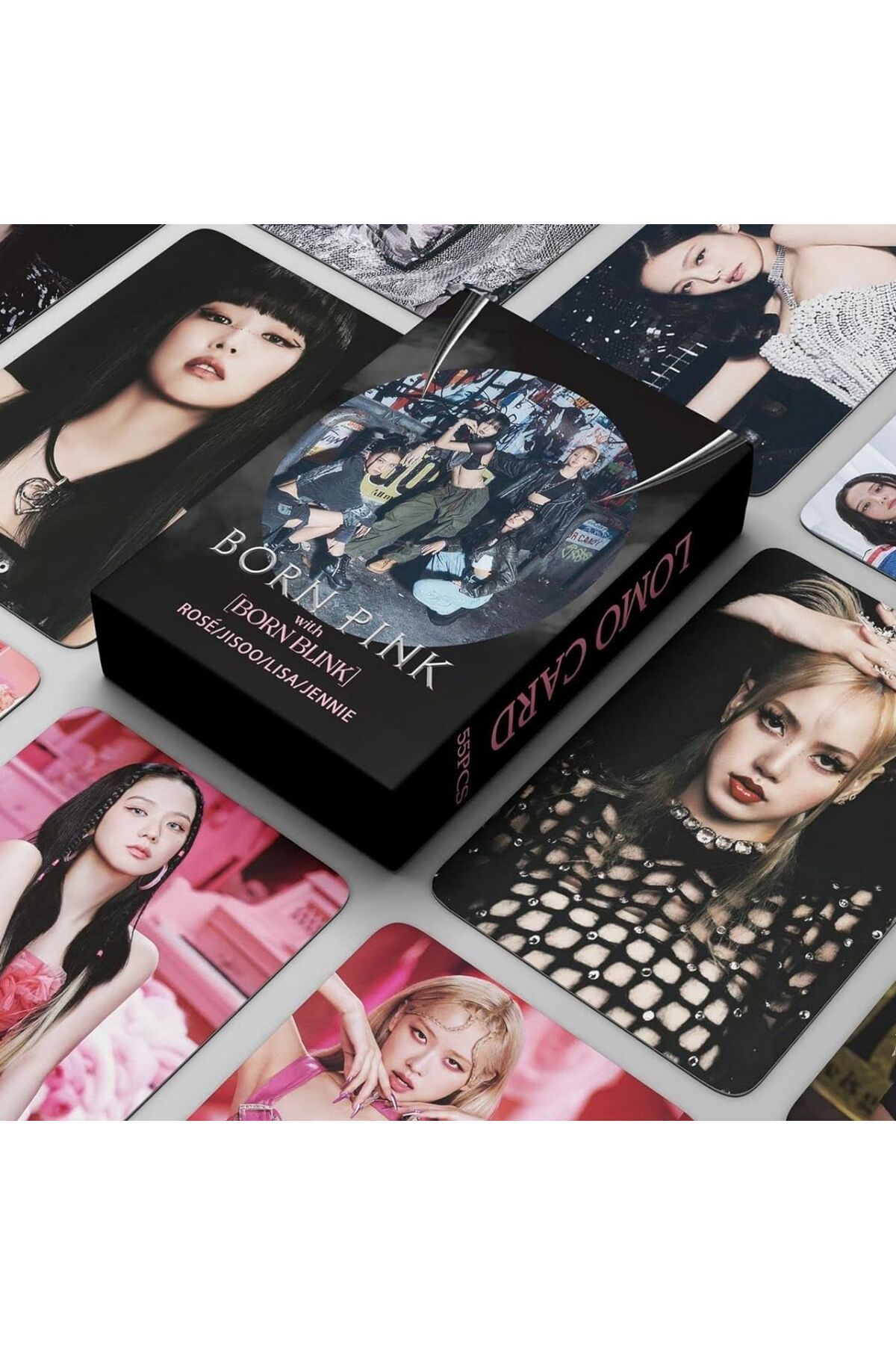 Kpop Dünyasi BLACKPINK '' Born Pink '' Çift Yön Baskılı Lomo Card Seti