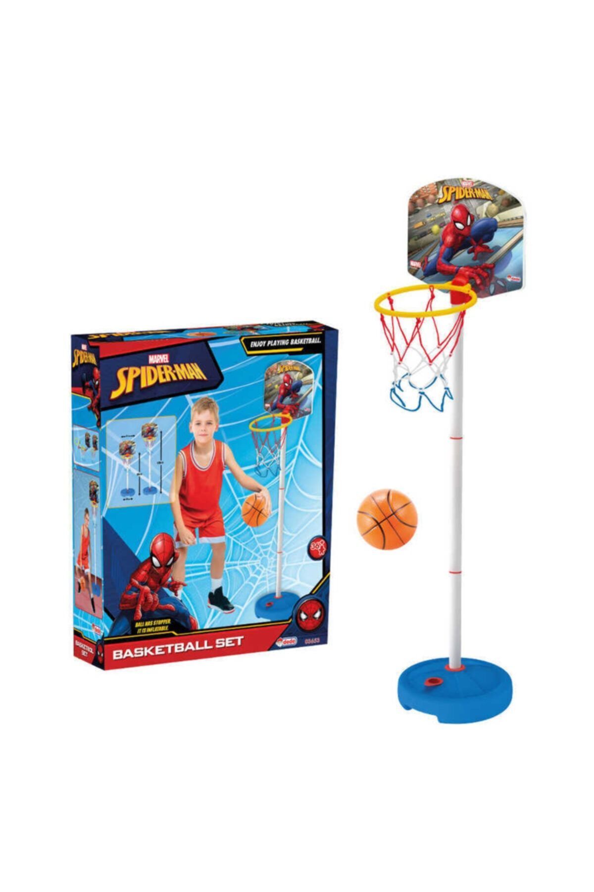 Genel Markalar Spiderman Küçük Ayaklı Basket Potası Seti - Spor Oyuncakları - Basketbol Oyuncakları - Basket Seti