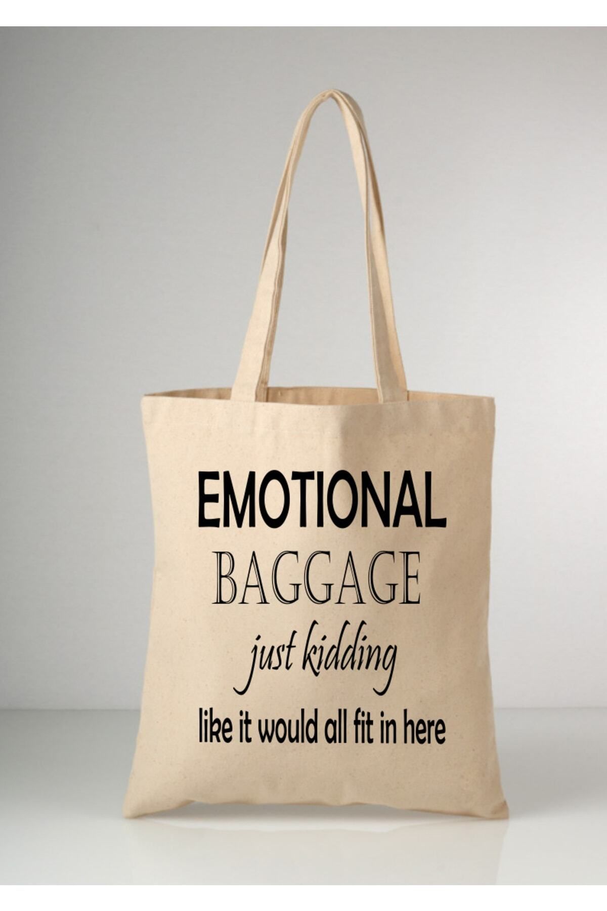 Cemira Emotional Baggage Tote Bag Bez Çanta