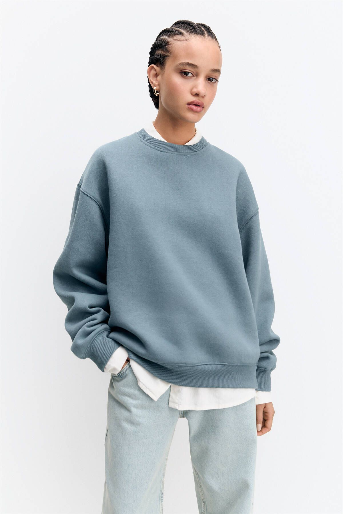 Pull & Bear Basic oversize sweatshirt