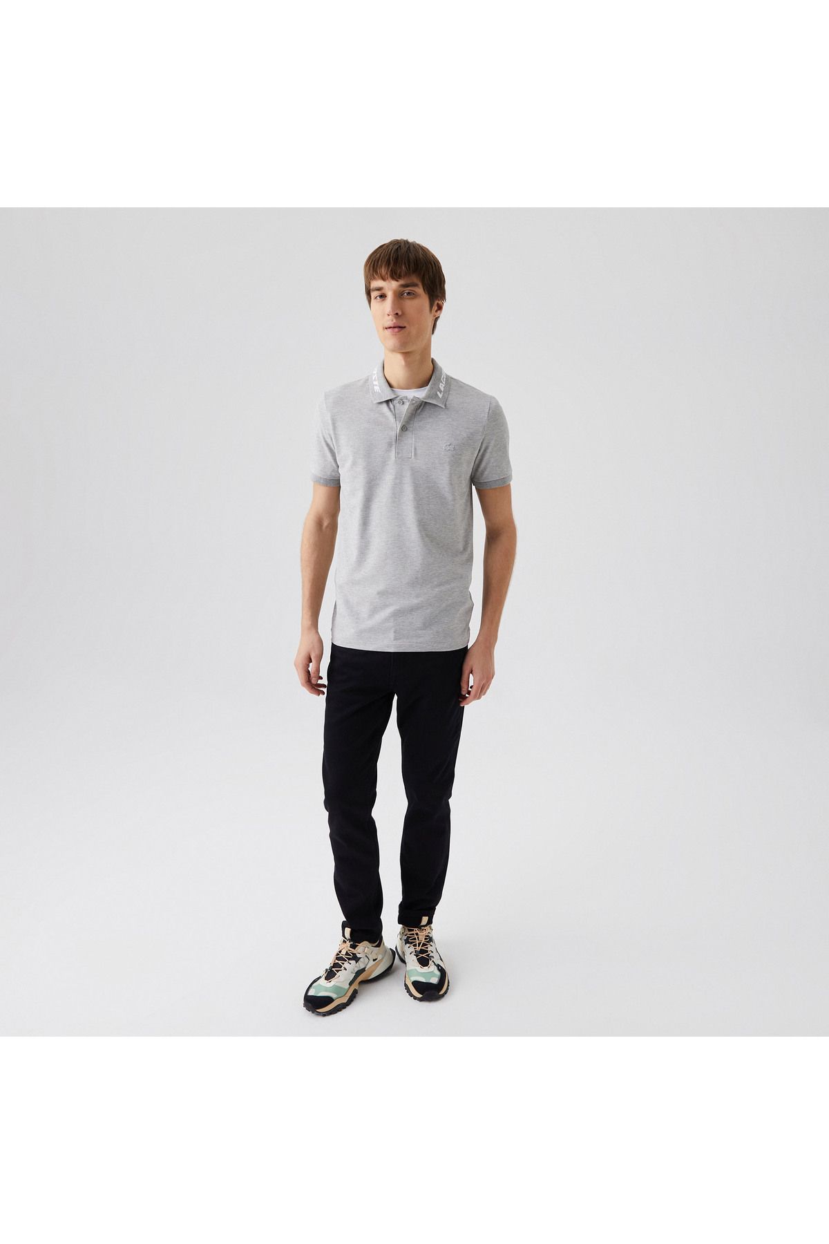 Lacoste Movement Erkek Slim Fit Gri Polo