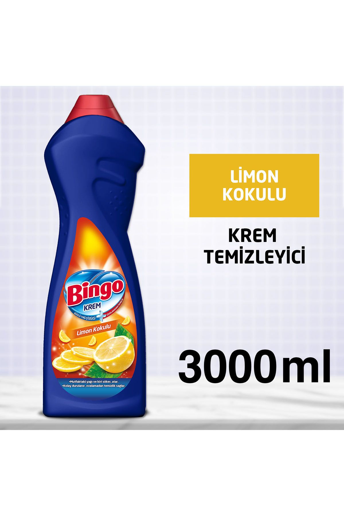 Bingo Krem Mutfak Limon 750ml Ekonomi Paketi 4'lü