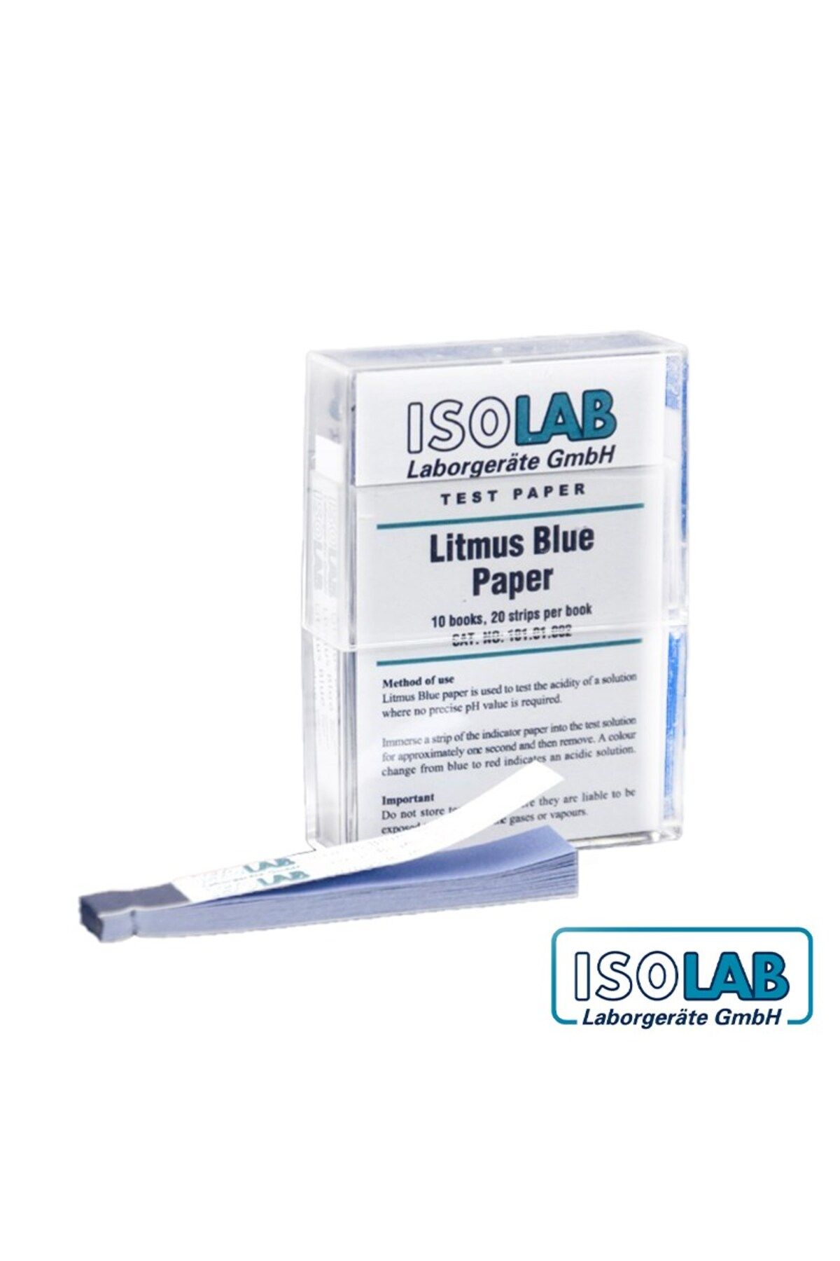 ISOLAB Turnusol Kağıdı Mavi 200 Çubuk / Paket