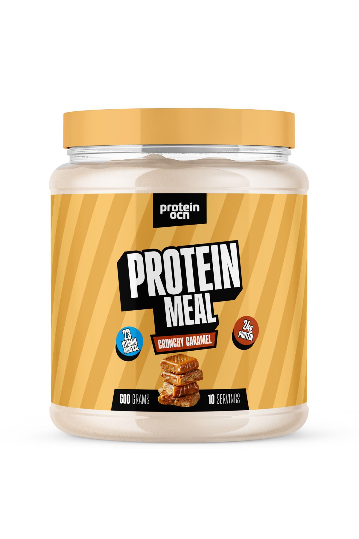 Proteinocean Protein Meal | Proteinli Öğün Tozu - Crunchy Caramel - 600g - 10 Servis