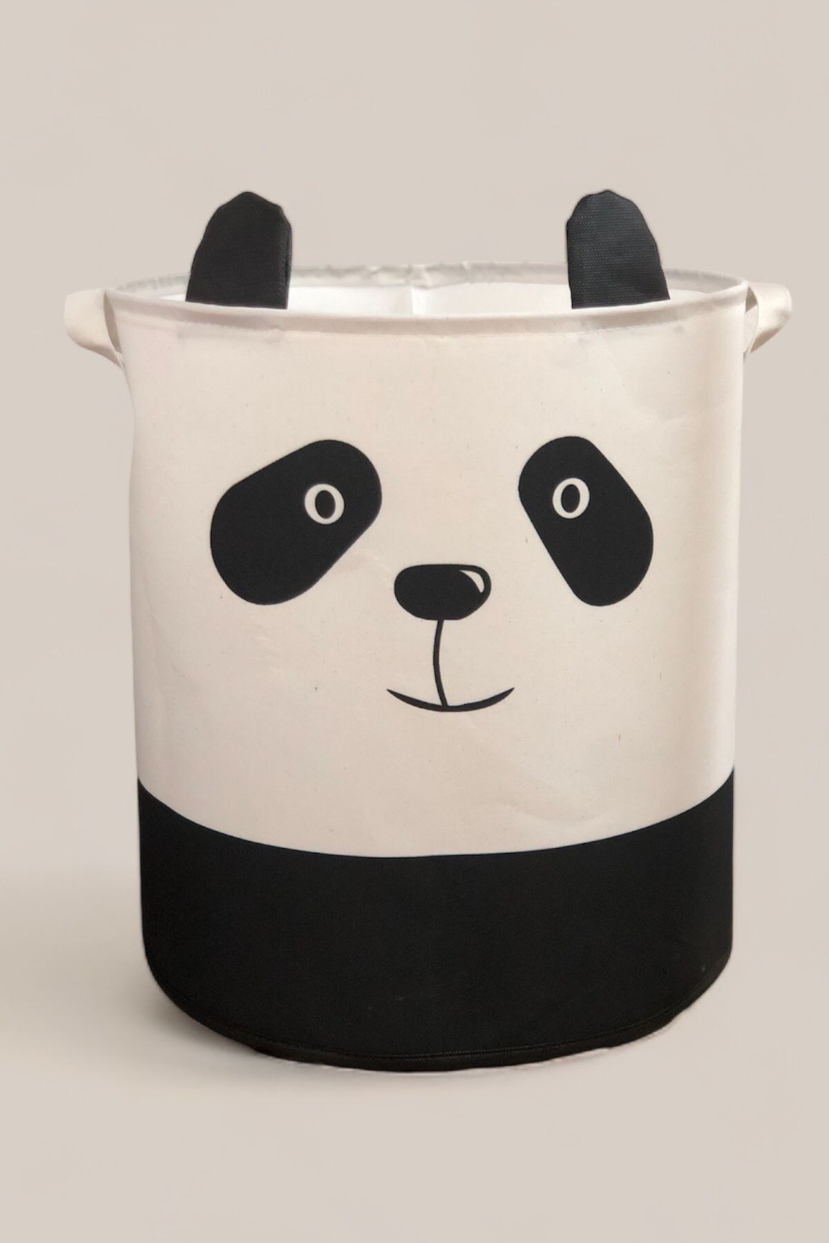 PRENDİ HOME Panda Tasarımlı Bebek Çocuk Odası  Düzenleyici Saklama Kutusu Oyuncak Kirli Sepeti 37x40