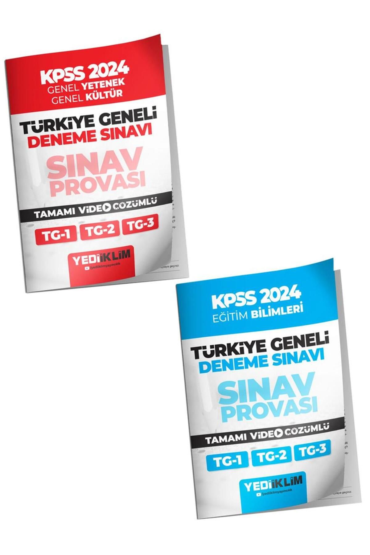Yediiklim Yayınları 2024 KPSS Türkiye Geneli Lisans Gy-Gk+Eğitim Bilimleri ( 1-2-3 ) Deneme Sınavlar