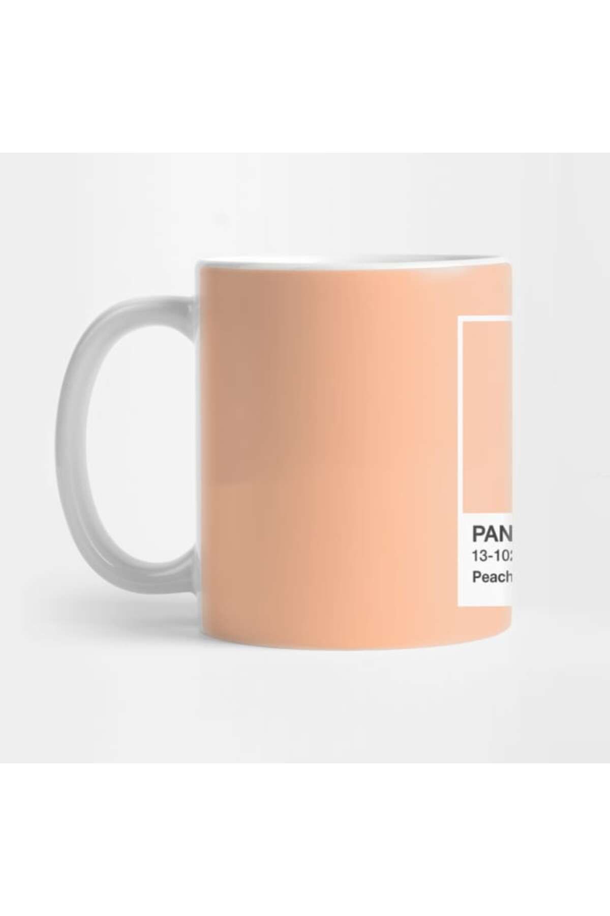 Pixxa 2024 Yılının Rengi - Pantone - Peach Fuzz Kupa Bardak