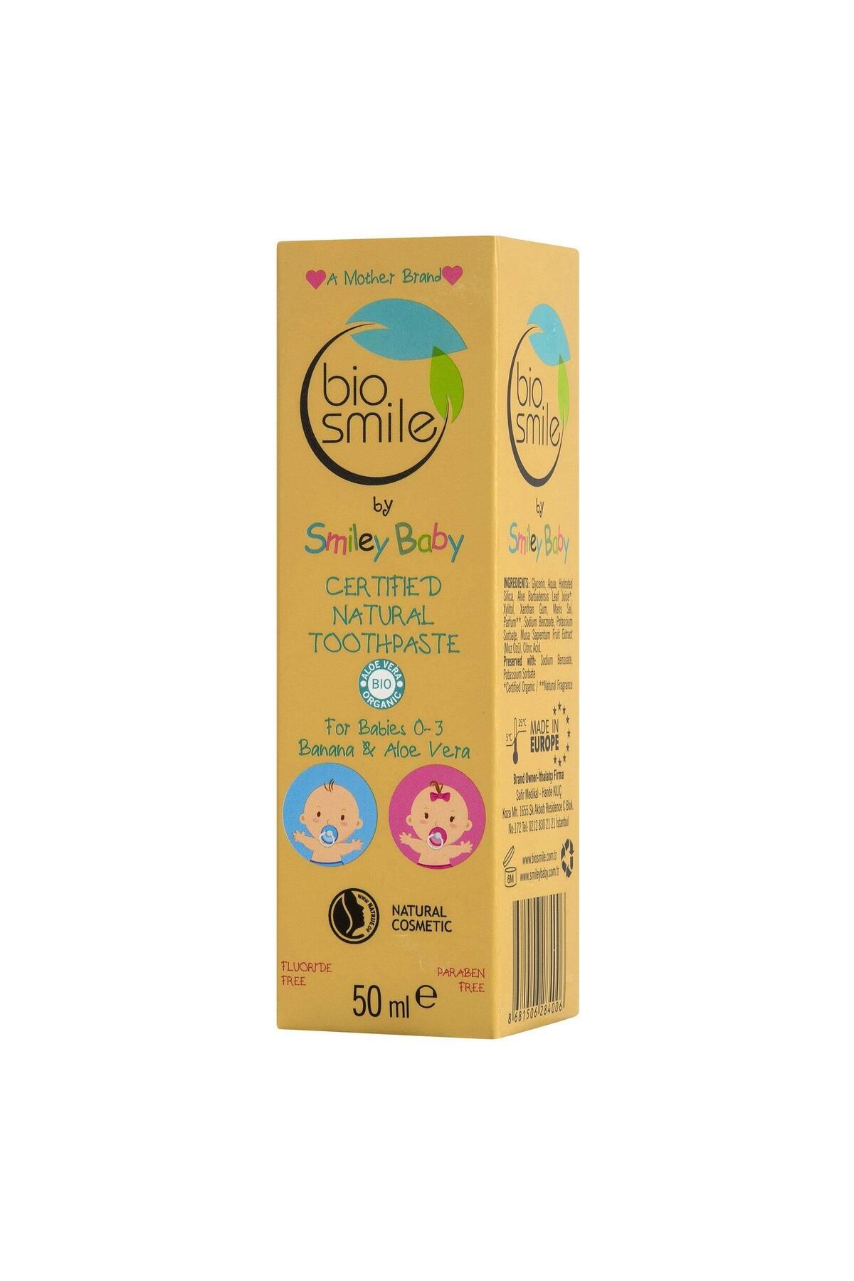 Bio Smile Organik Diş Macunu Aloe Vera & Muz Aromalı 0-3 Yaş 50 ml