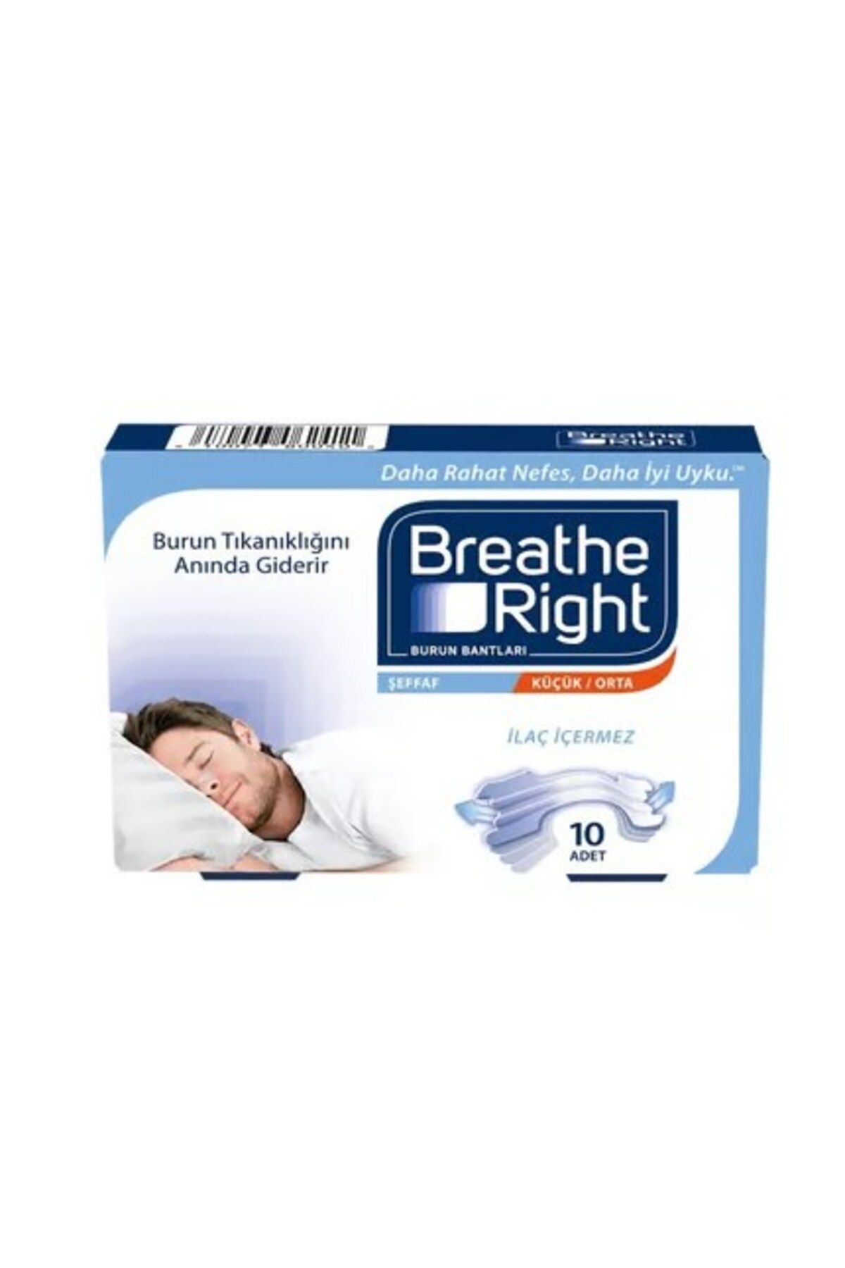 Breathe Right Şeffaf Küçük/orta Burun Bandı 10'lu 810071800405