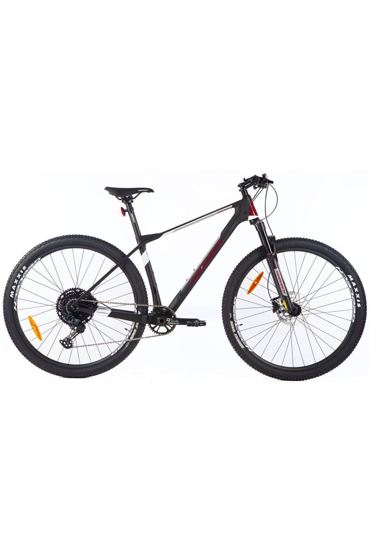 Geotech Super Mode 2 29 Jant Karbon Dağ Bisikleti - Mat Siyah Kırmızı