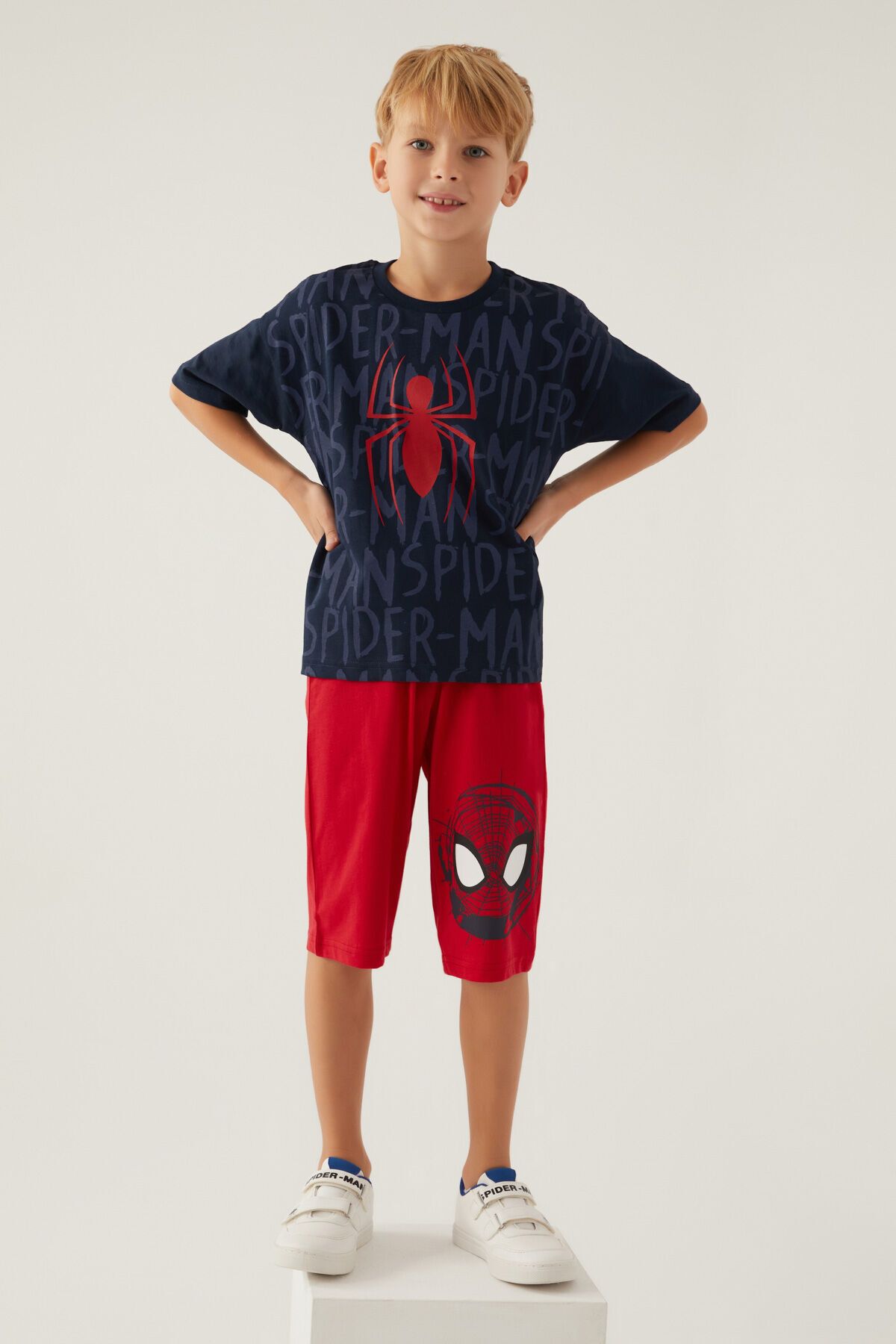 Spiderman Spıder-man Erkek Çocuk Kapri Takım