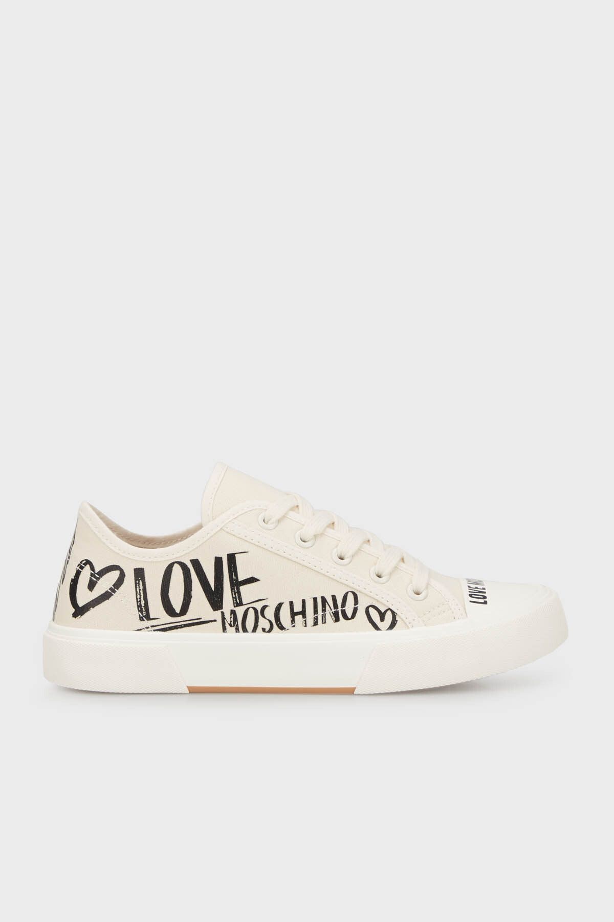 Moschino Logolu Kanvas Sneaker Ayakkabı  AYAKKABI JA15112G1IJP0102