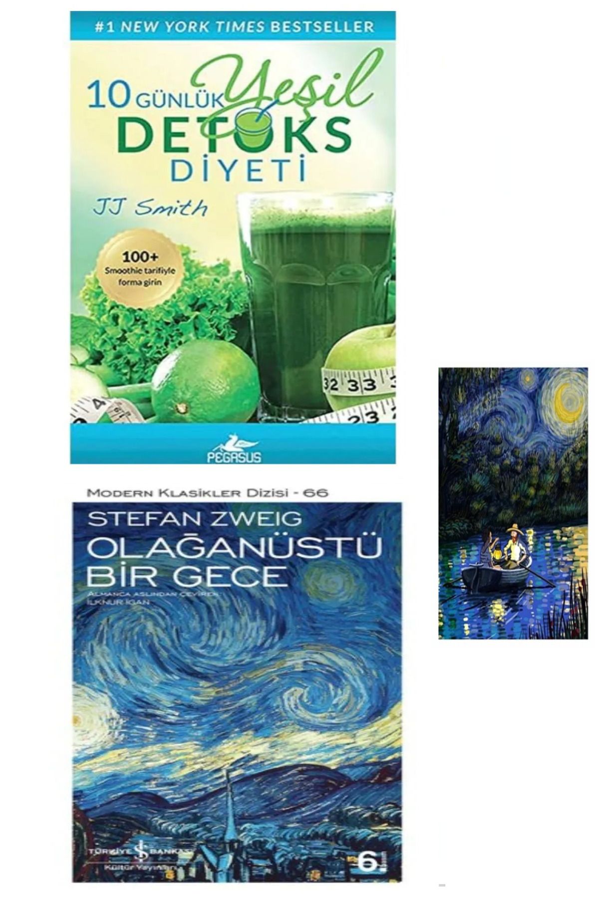 Türkiye İş Bankası Kültür Yayınları 10 Günlük Yeşil Detoks Diyeti (Koleksiyon Kitap) – Olağanüstü Bir Gece + Stiker