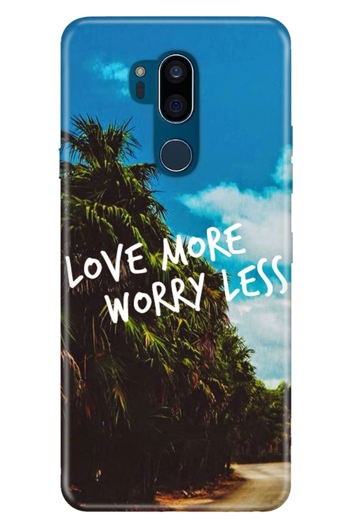 LG G7 ThinQ Uyumlu Kılıf Mia Serisi Desenli Esnek Silikon - Love More
