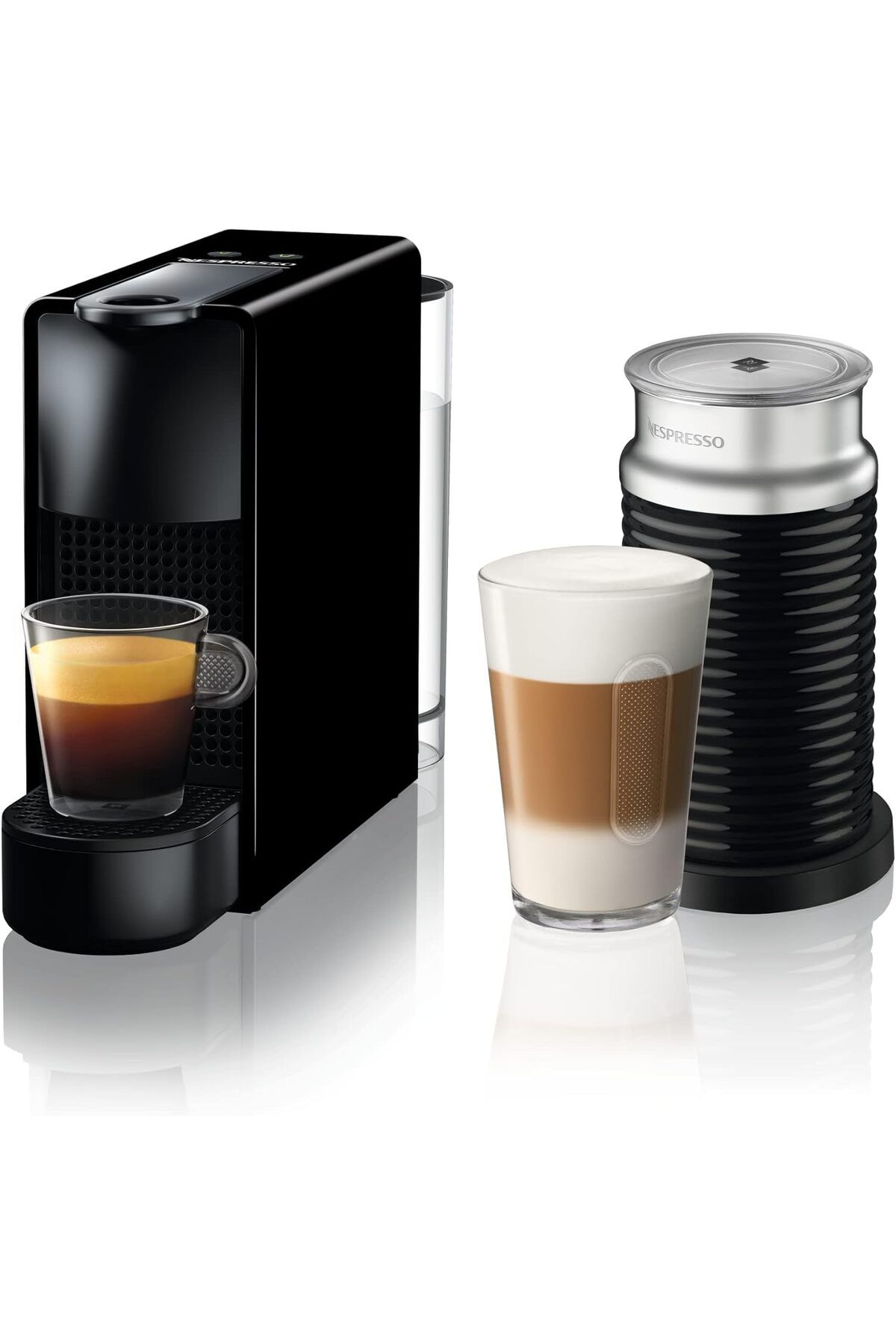 Nespresso C35 Essenza Mini Siyah Kahve Makinesi Ve Süt Köpürtücü Aksesuar