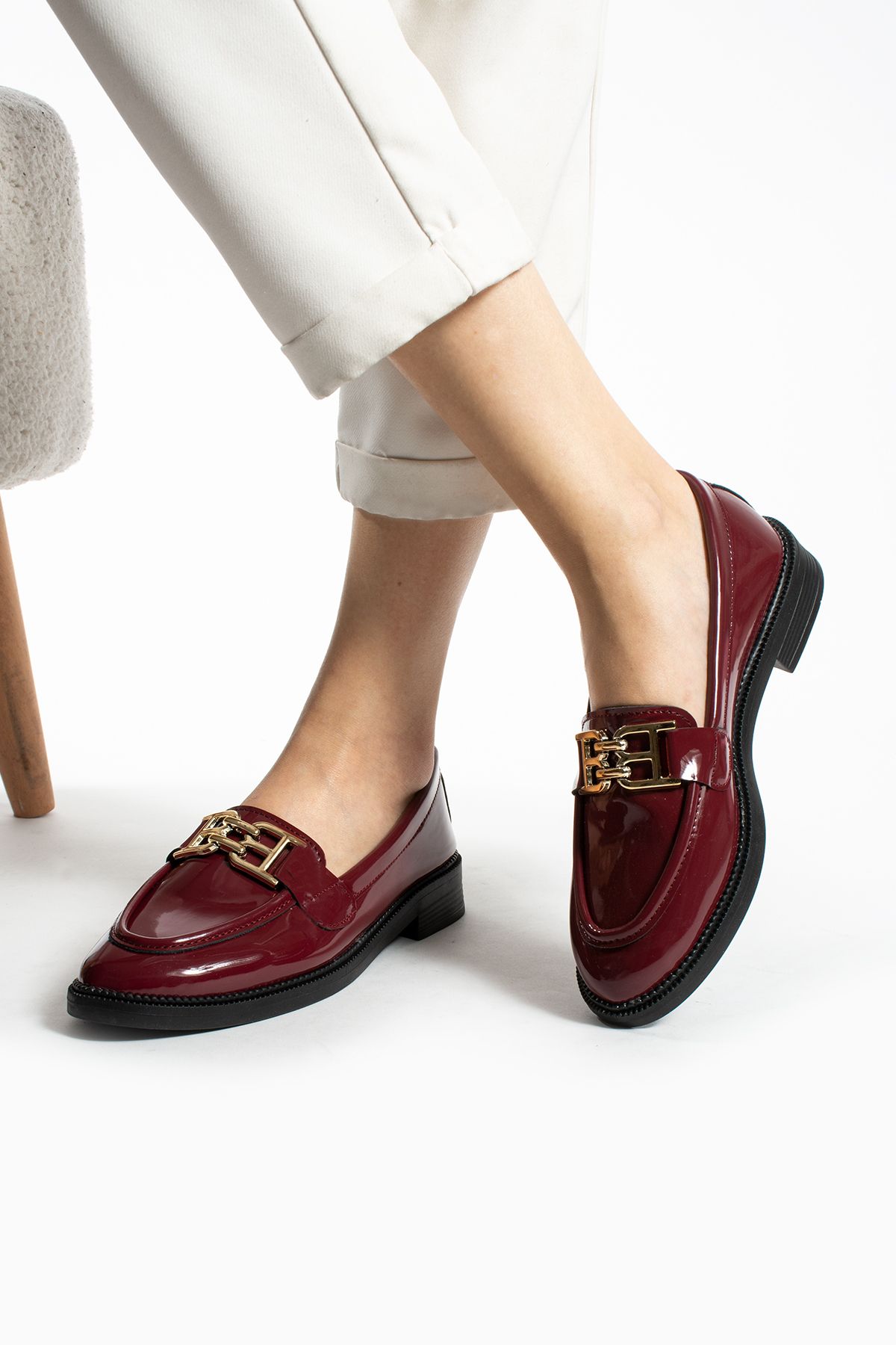 DUXAL SHOES Kadın Loafer Makosen Casual Toka Detay Günlük Ayakkabı