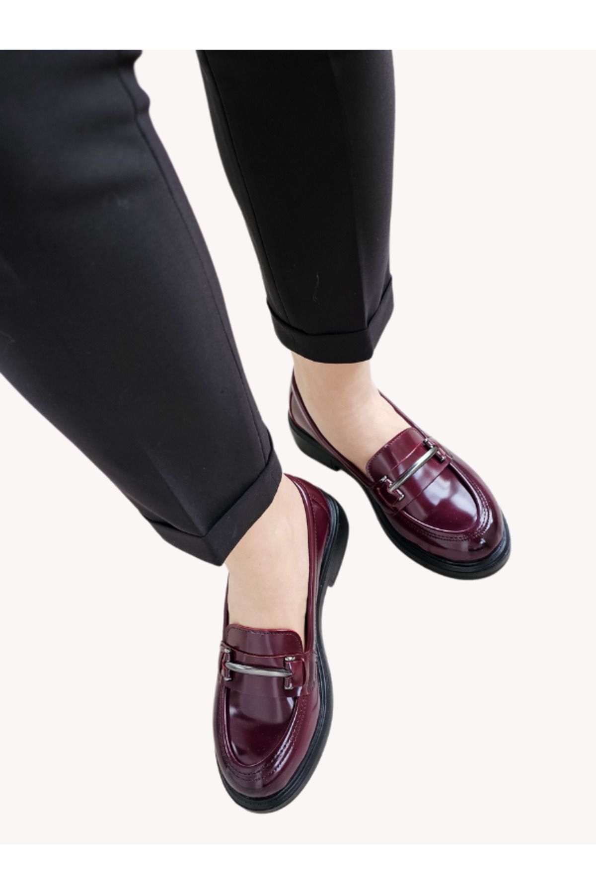 Cenova Kadın Rubby Loafer Tokalı Günlük Ayakkabı