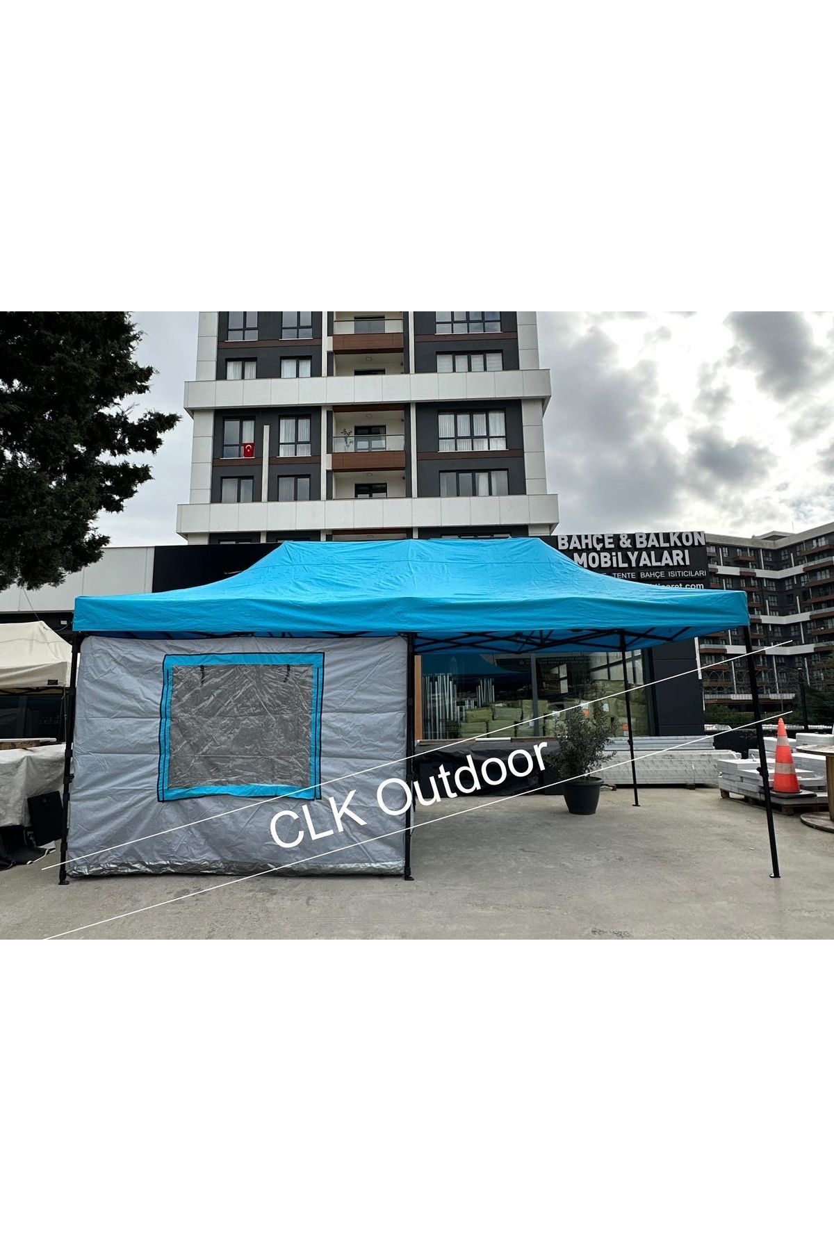 CLK Ticaret Clk 3x6 Verendalı Gazebo Kamp Çadırı Portatif Tente