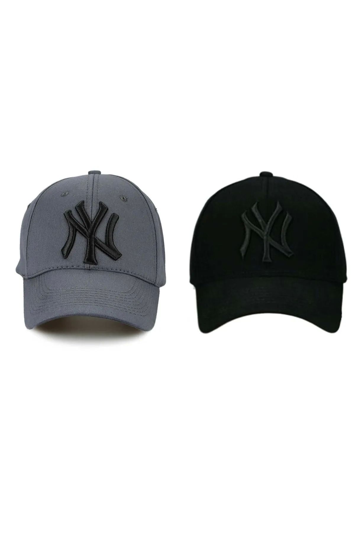 MinaCarin Ny New York 2'li Unisex Set Şapka Füme Ve Siyah