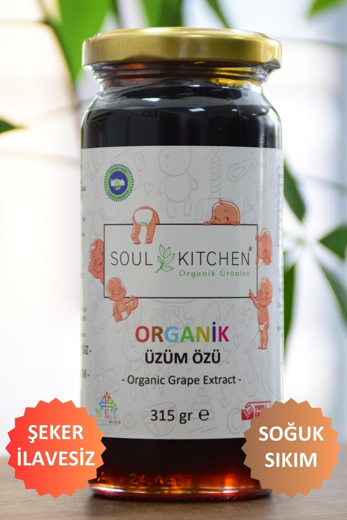 Soul Kitchen Organik Ürünler Organik Bebek Üzüm Özü 315gr (SOĞUK SIKIM) (ŞEKER İLAVESİZ)