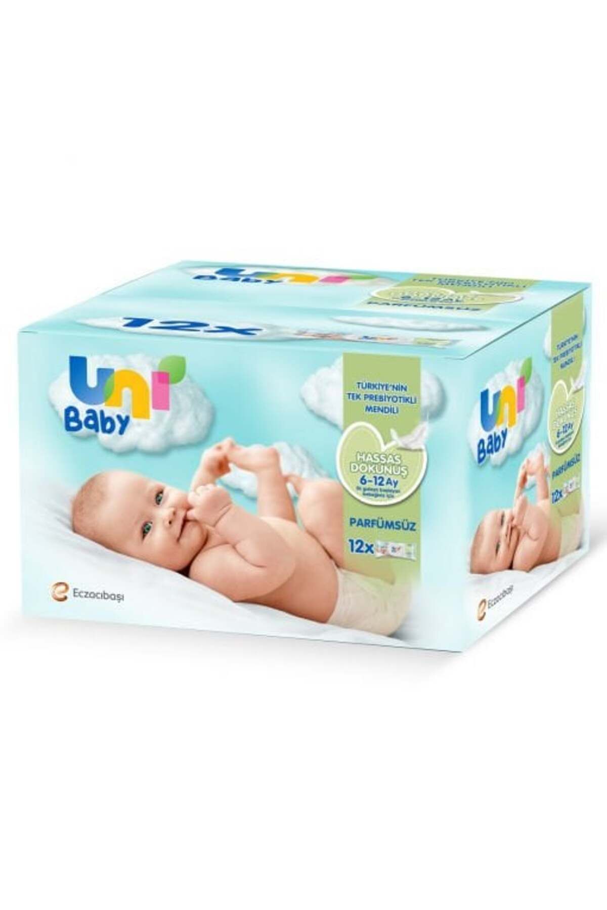 NessiWorld Uni Baby Hassas Dokunuş Islak Havlu Mendil 12li 624 Yaprak