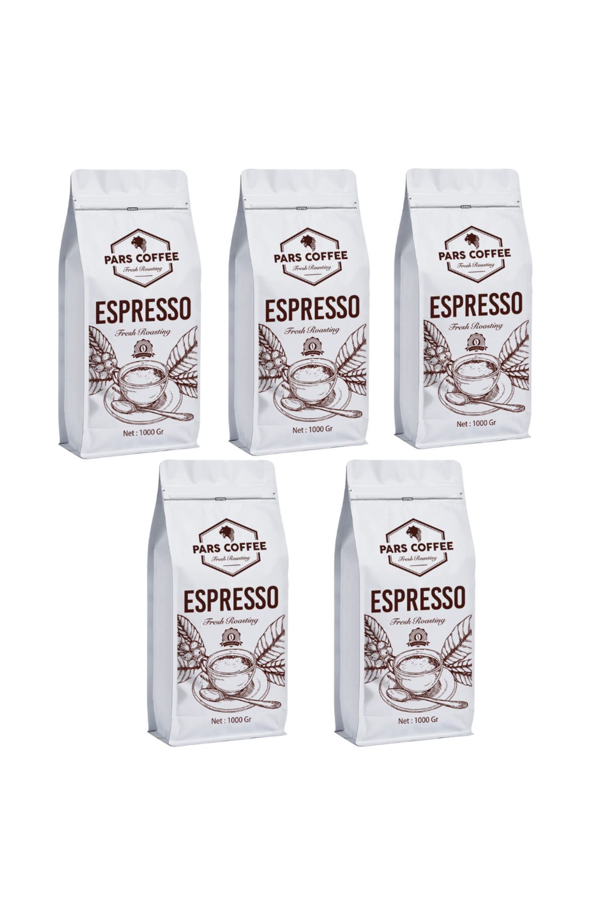 PARS COFFEE Esprresso Wild - 5 Kg - Profesional Çekirdek Kahve - Orta-koyu Kavrulmuş