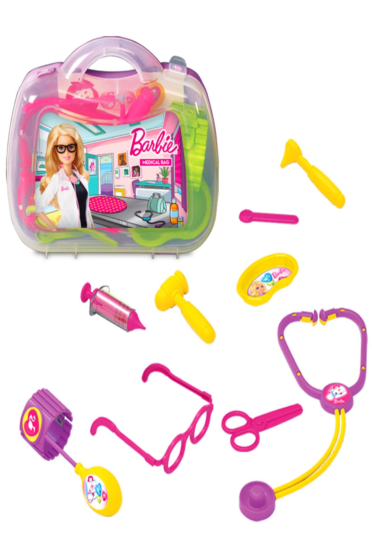 AVDA Barbie Doktor Çantası - doktor seti 10 parça