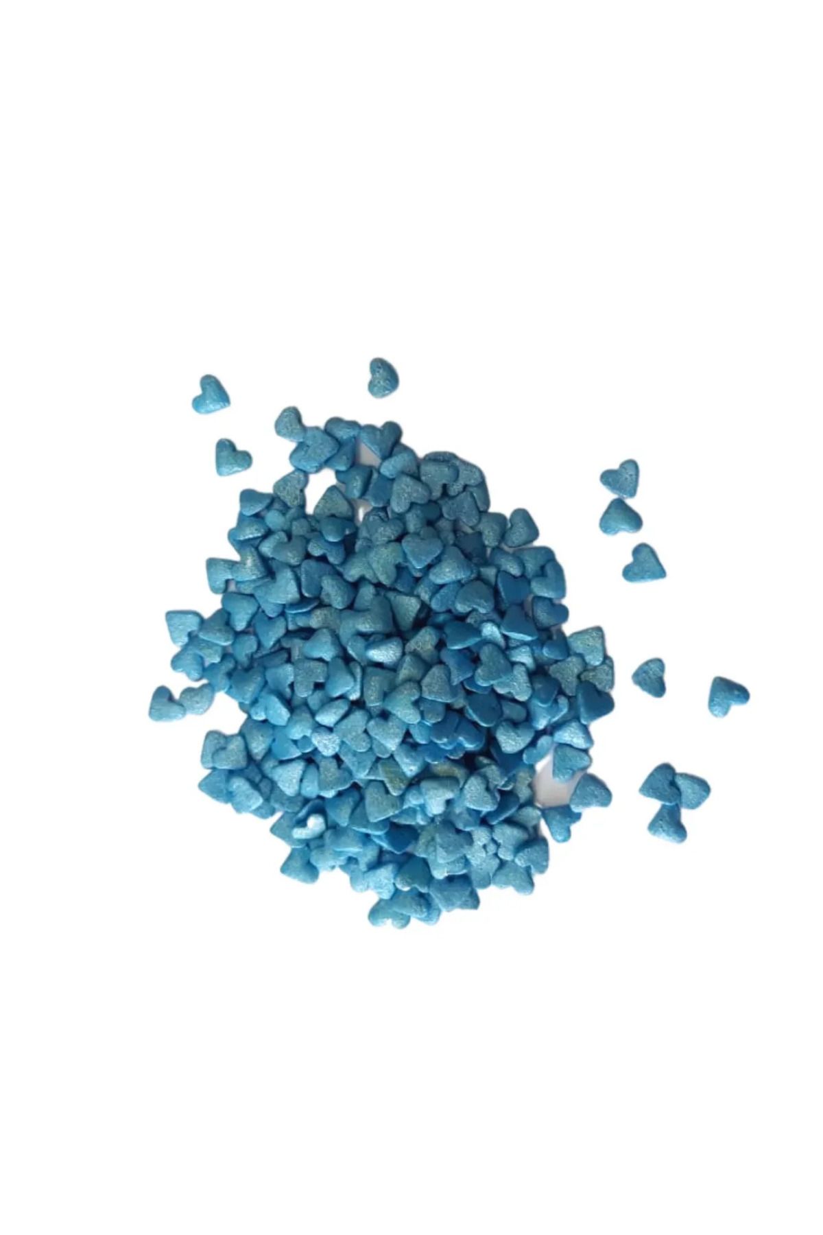 Dr. Gusto Yenilebilir Confeti Şeker Kalp Mavi Renk (70 GR)