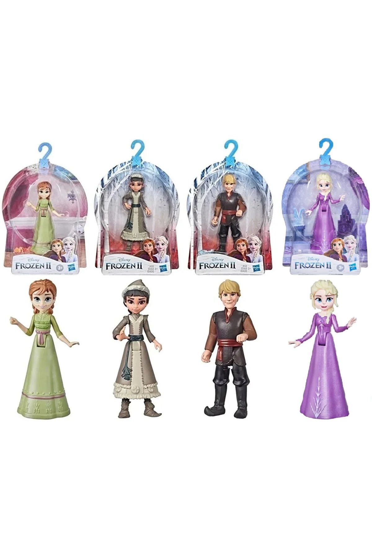 Frozen Karlar Ülkesi Kraliçesi Elsa , Anna , Kristoff Ve Honeymaren 4'lü Set Kraliçe Hasbro Orjinal