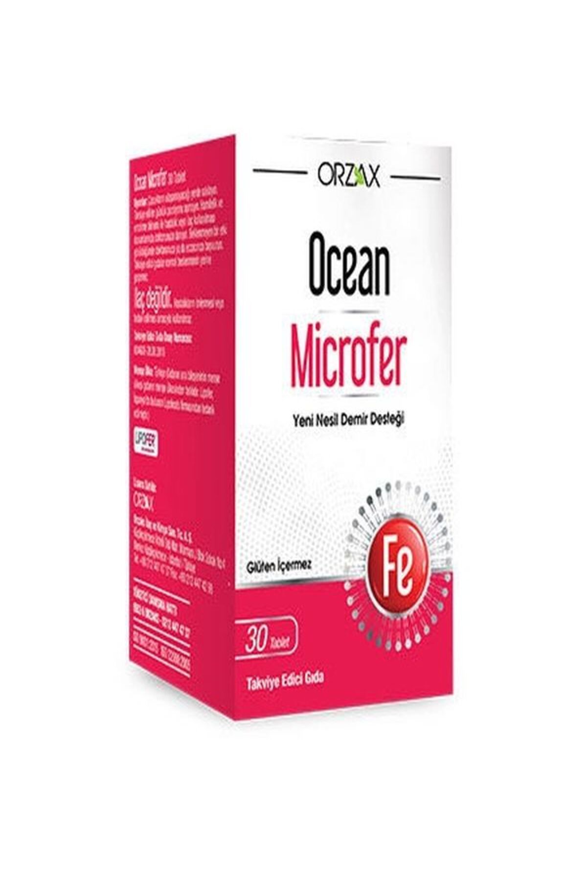 Ocean Orzax Ocean Microfer Demir Desteği 30 Tablet