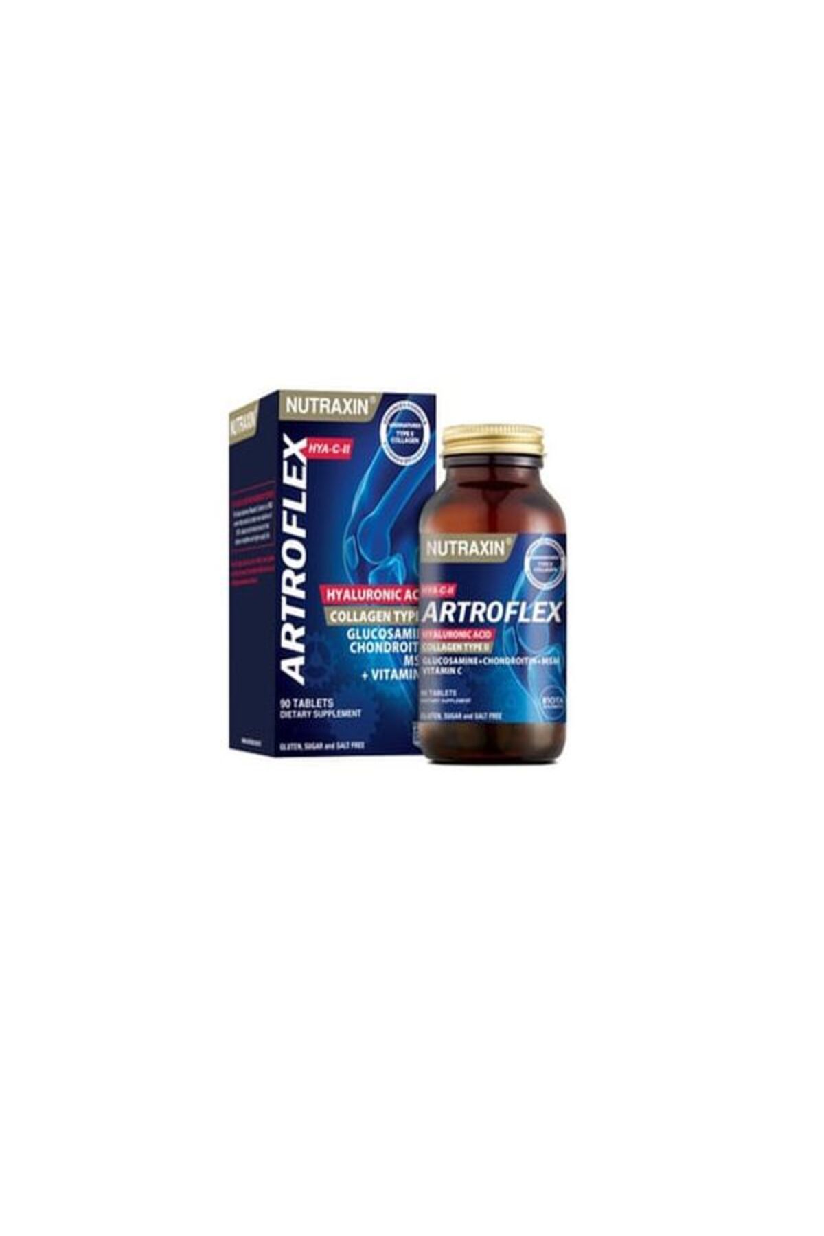 Nutraxin Artroflex Hya C-II 90 Tablet - Glukozamin Kondroitin MSM Tip 2 Kolajen Hyalüronik Asit Vitamin C