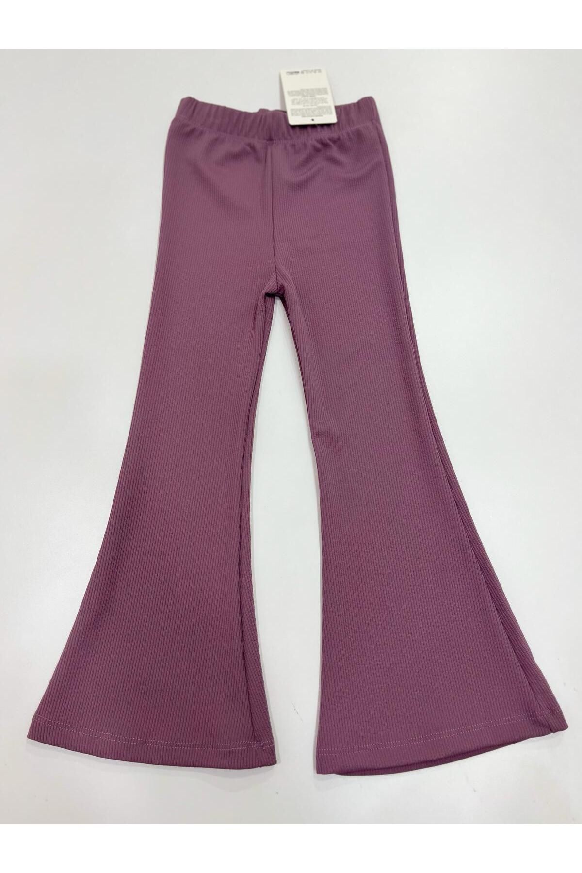 Esterella fitilli düz renk mevsimlik pantolon/ örme kumaş/ ispanyol bol paça esnek kız pantolon