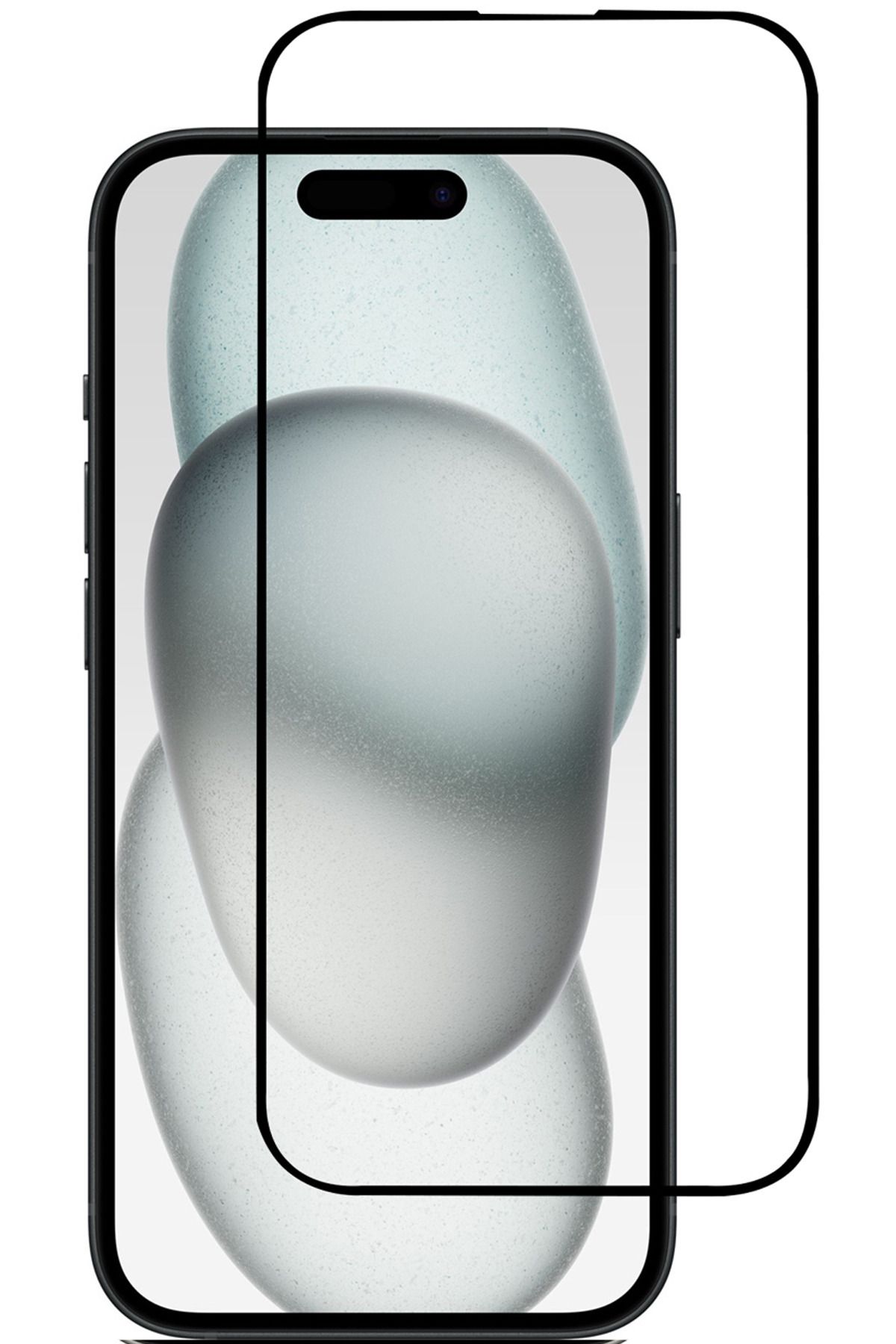 Mila iPhone15 Uyumlu Kırılmaz Cam 5d Premium Safir Curve Tam Kaplayan Kavisli Ekran Koruyucu