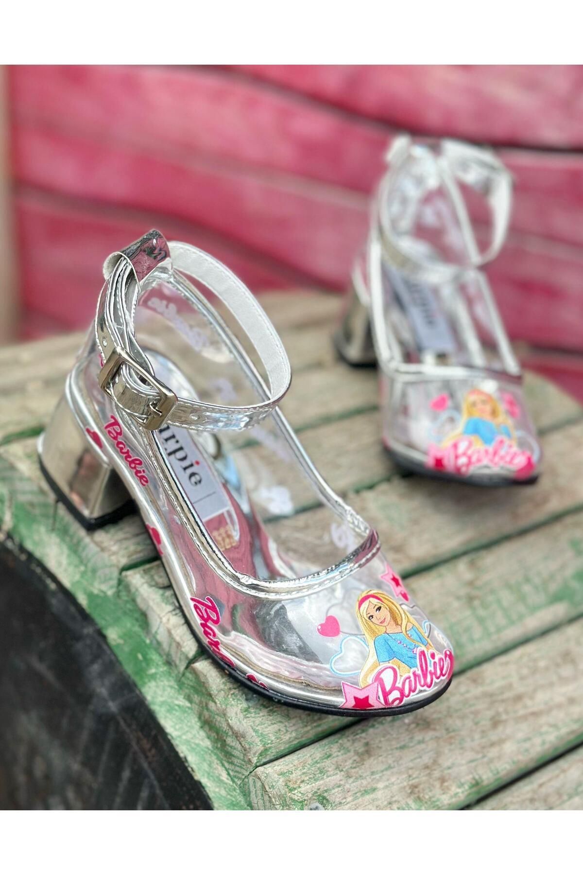Surpie Shoes Barbie Topuklu Ayakkabı, Barbie Ayakkabı, Çocuk Topuklu Ayakkabı