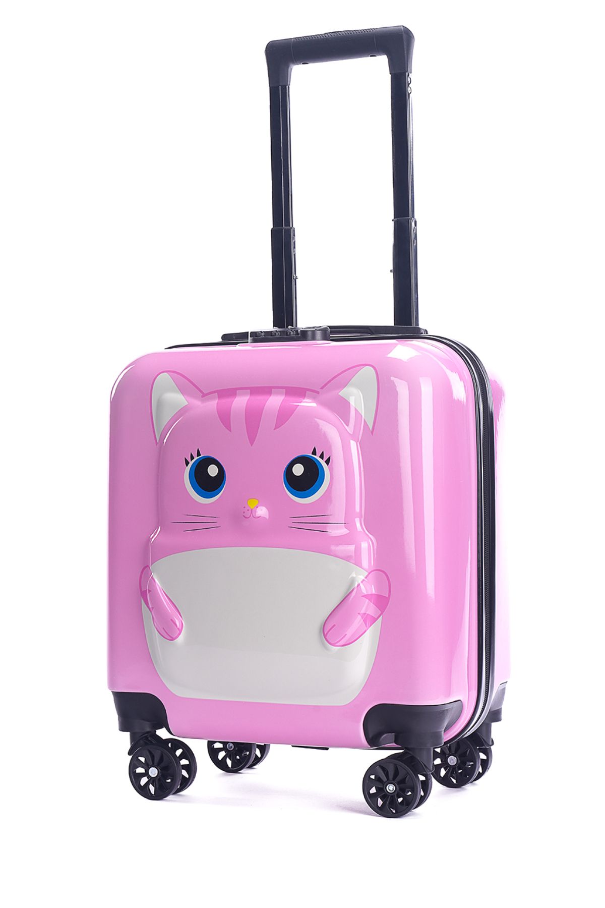 roys joys Kitty  Tavşan Baskılı Pembe Kız Çocuk Valizi Bavulu