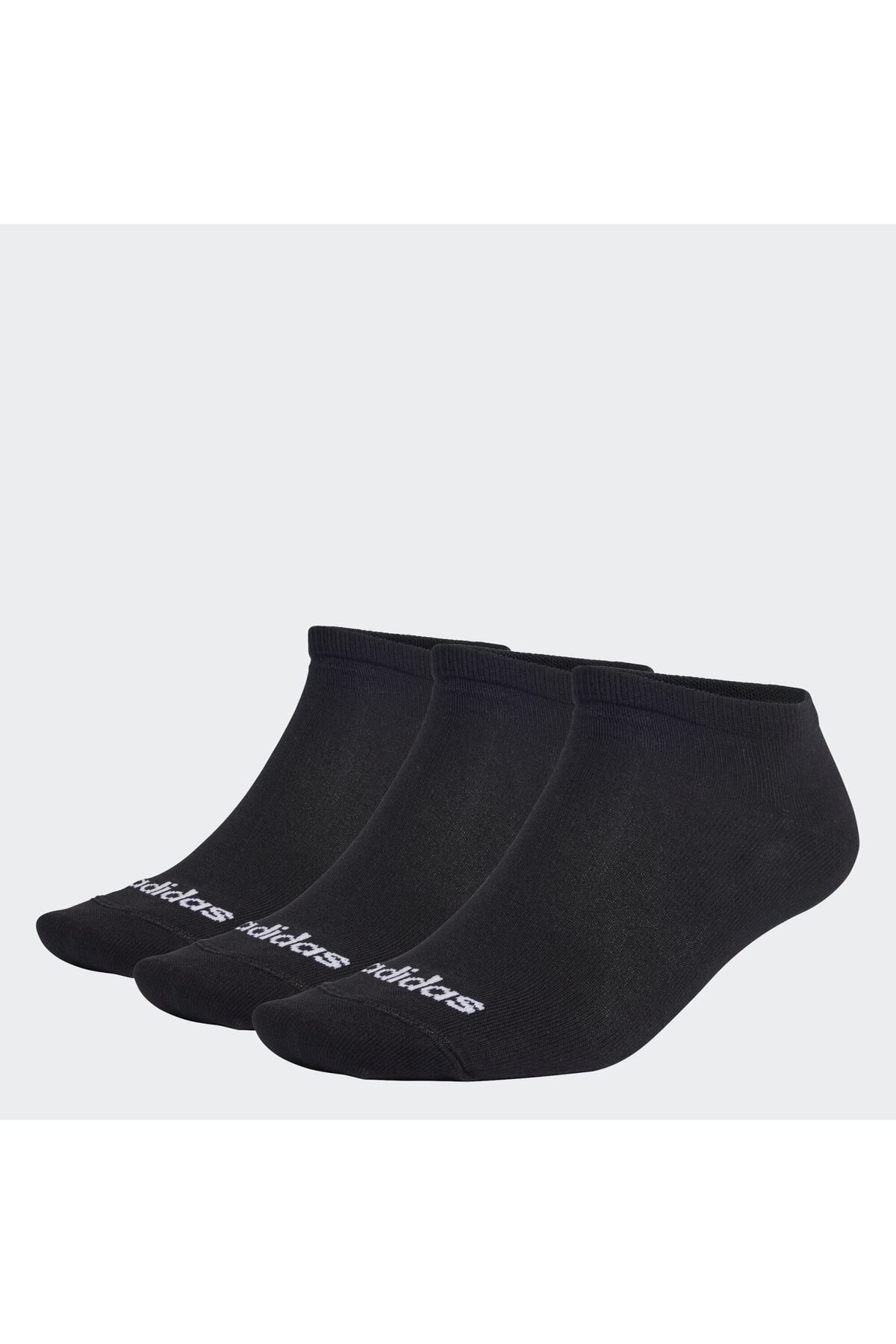 adidas Thin Linear Bileksiz Çorap - 3 Çift