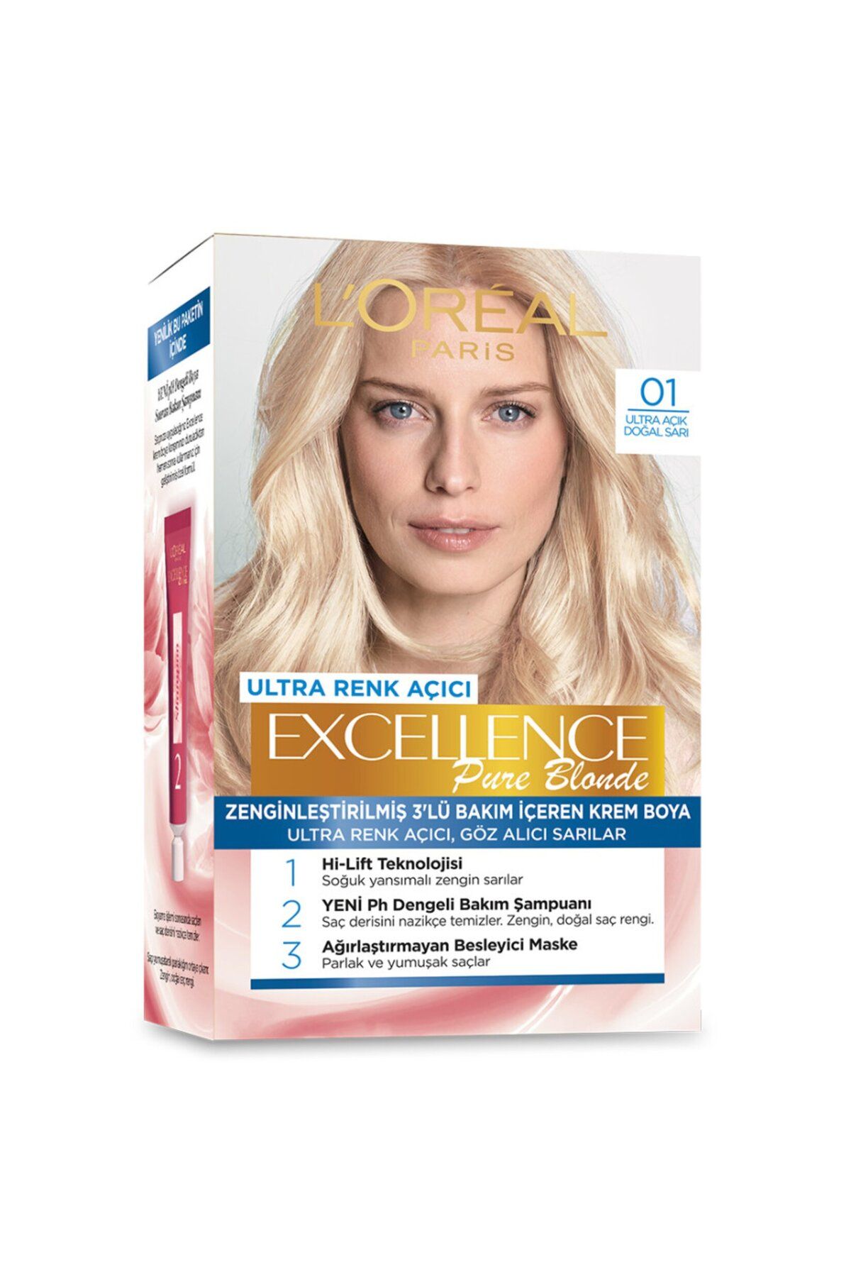L'Oreal Paris L'oréal Paris Excellence Pure Blond Saç Boyası - 01 Ultra Açık Doğal Sarı