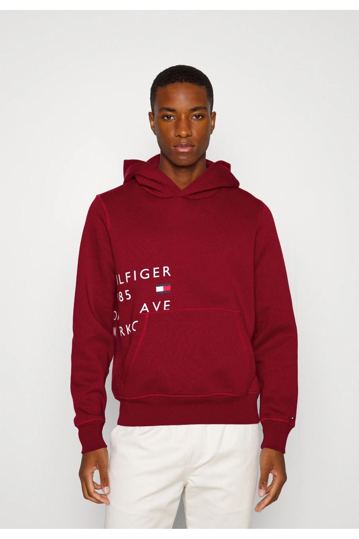 Tommy Hilfiger OFF PLACEMENT TEXT HOODY - Hoodie