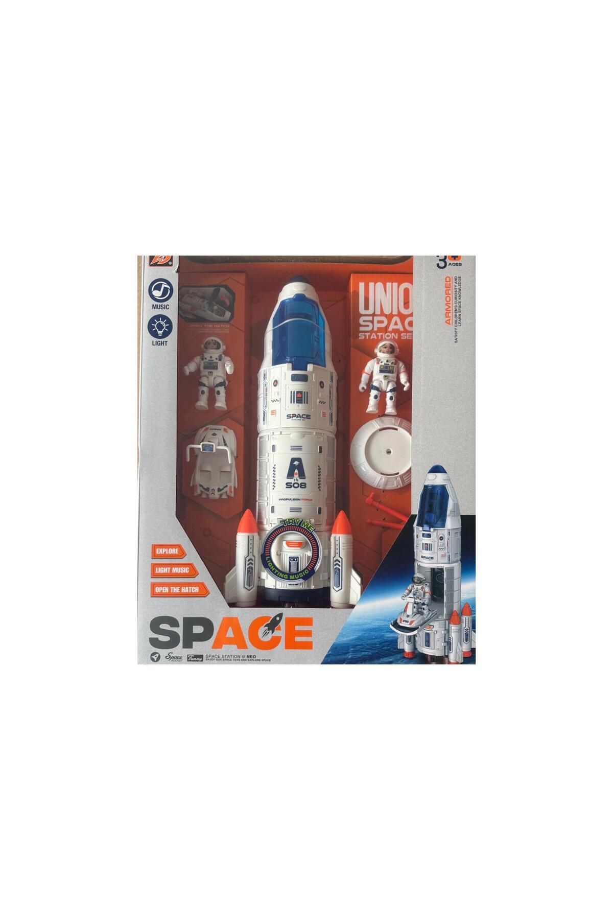 Genel Markalar Unionspace Roket Astronot Uzay Seti Sesli Işıklı