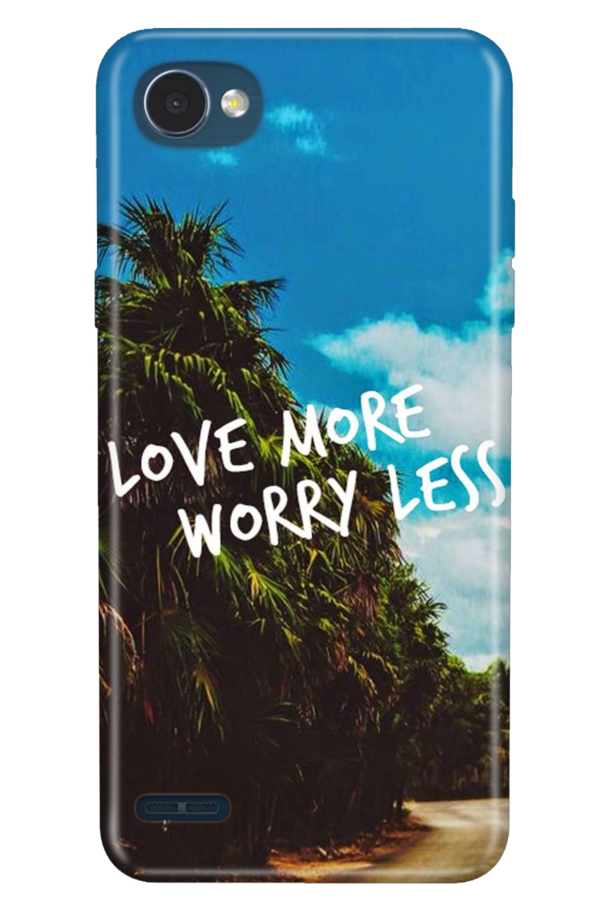 LG Q6 Uyumlu Kılıf Mia Serisi Desenli Esnek Silikon - Love More