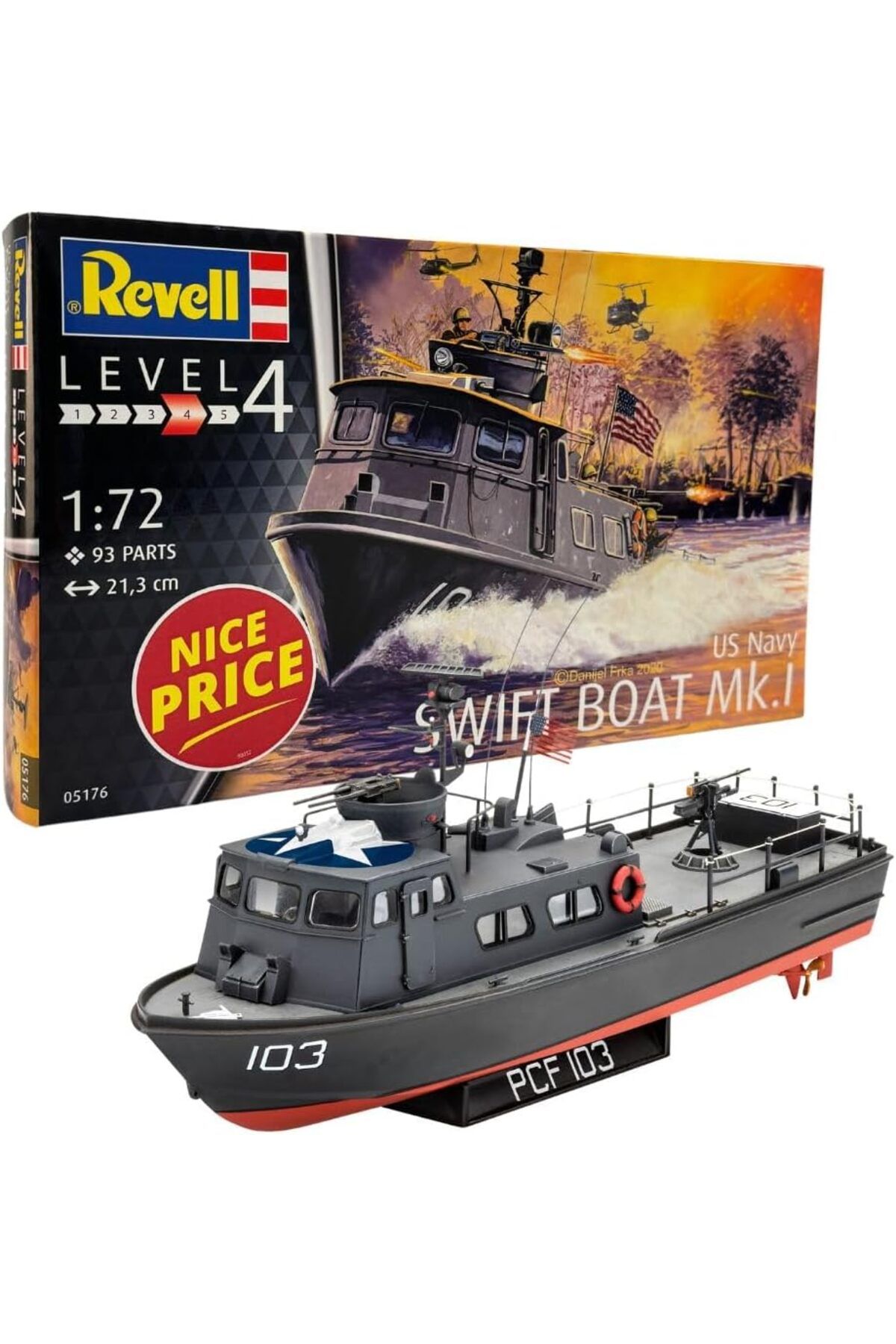 Genel Markalar Revell 05176 Abd Donanması Swıft Tekne Mk.ı 1:72 Ölçekli Yapısız/boyasız Plastik Model Kiti