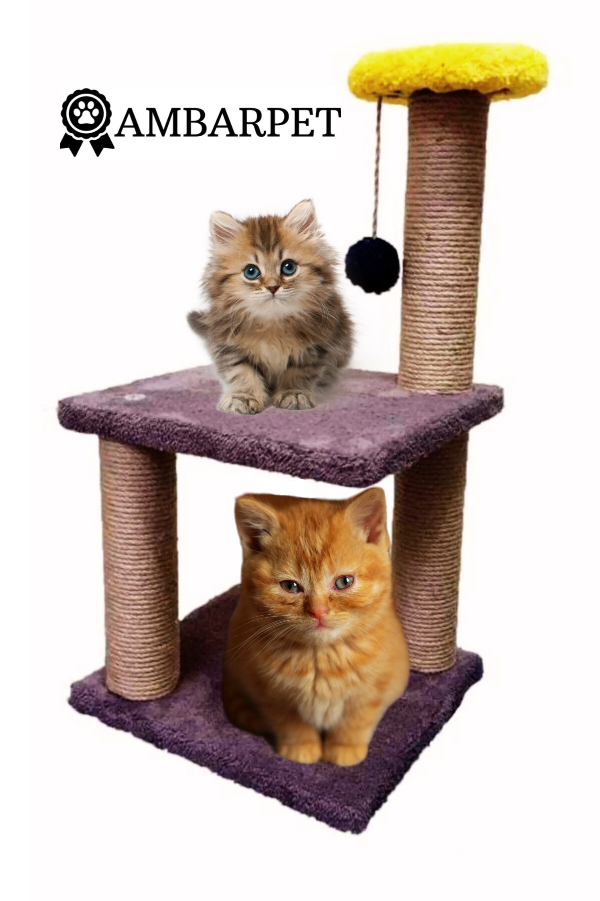 ambarpet İki Katlı Yavru Kedi Tırmalama Tahtası
