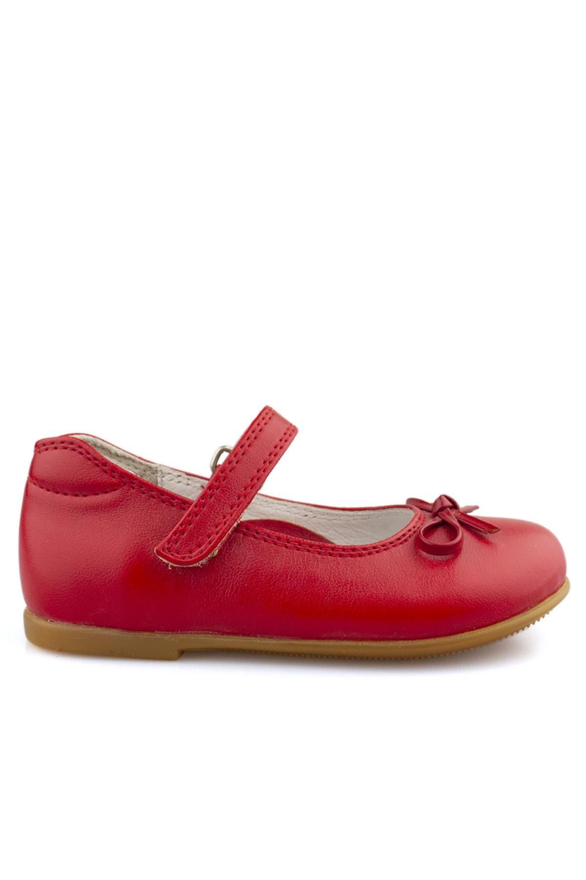 Cici Bebe Ayakkabı Kırmızı Mat Kız Çocuk Babet