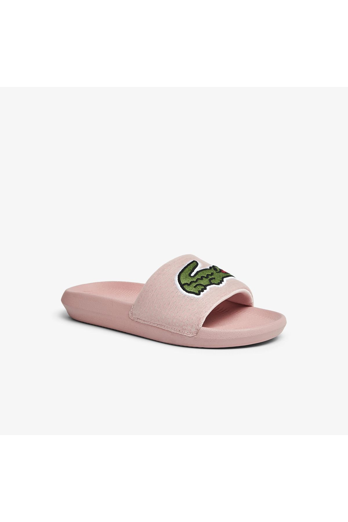 Lacoste Croco Slide 0921 1 Cfa Kadın Pembe - Yeşil Terlik