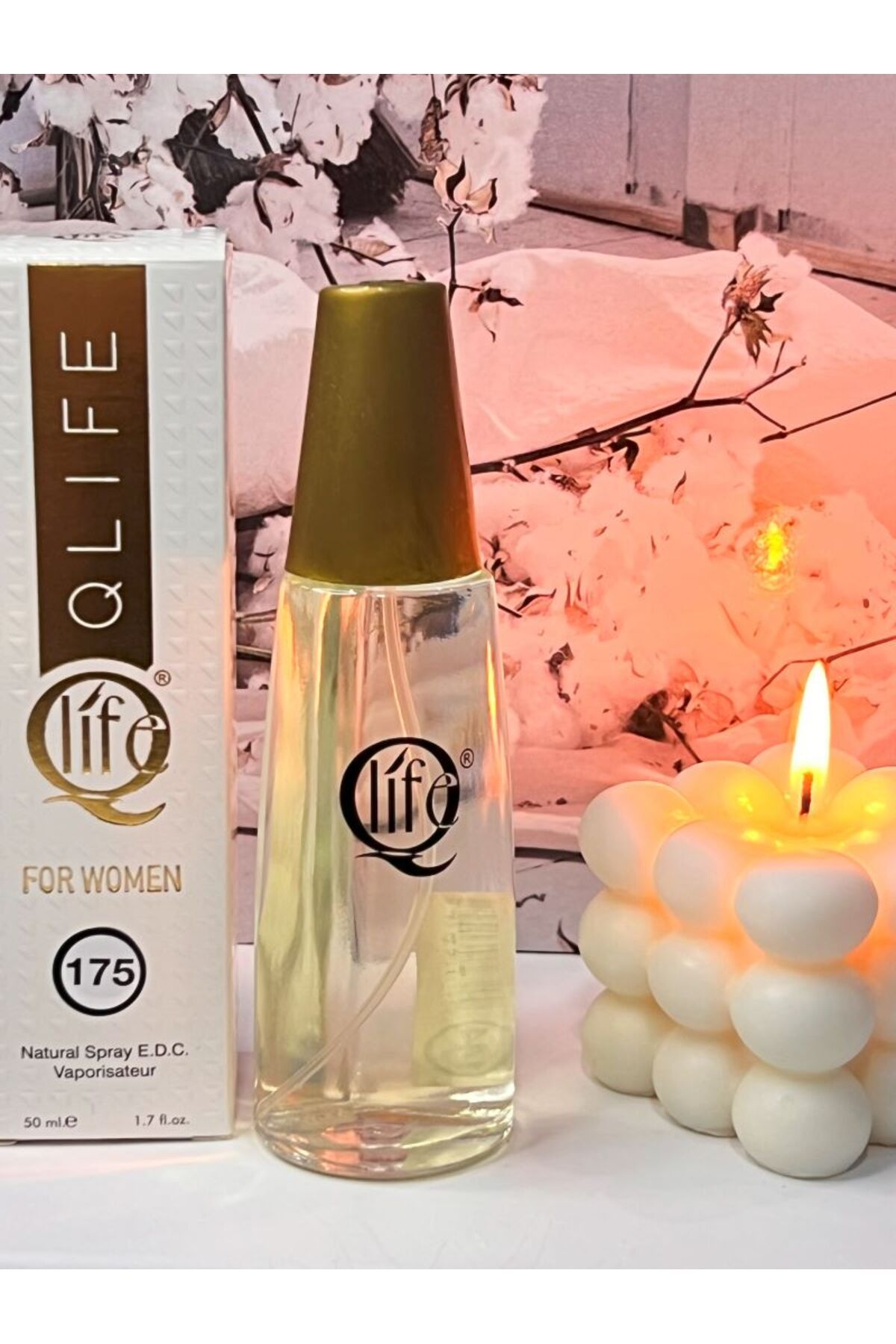 Qlife No: 175 Naomı Campbell Vanilya-Çiçek Kokulu Kadın Parfüm 50 ml EDC