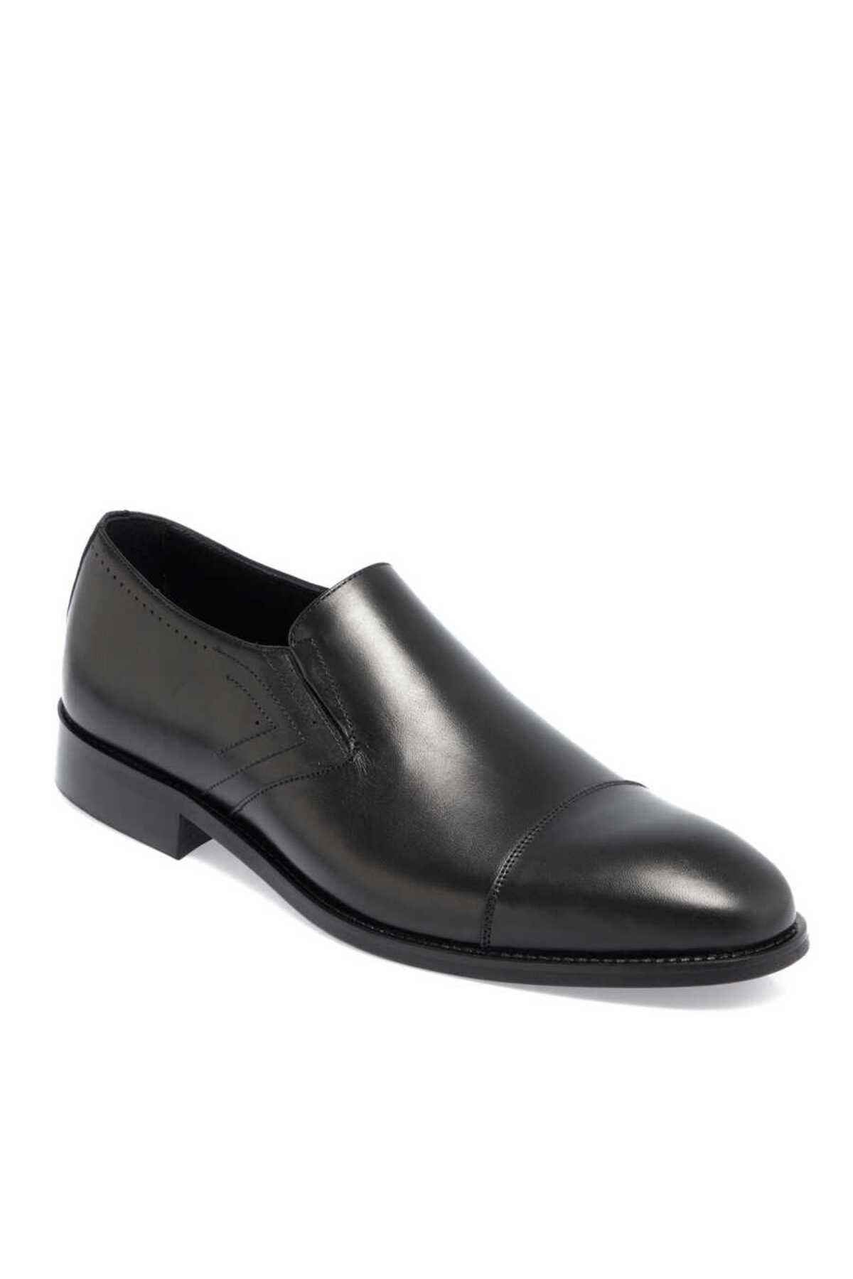 Tergan Siyah Deri Erkek Klasik Ayakkabı - E23I1AY56324-A43