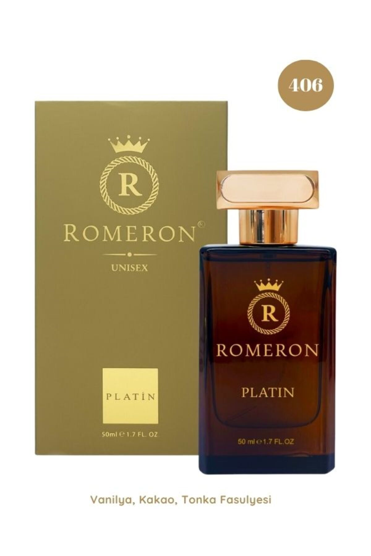 ROMERON 406 Gold Unisex Parfüm Edp 50ml