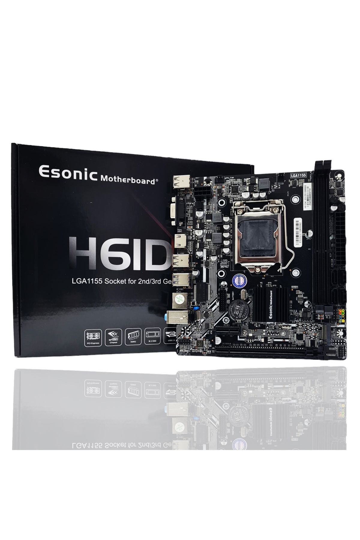 ESONIC H61DA1 LGA1155 2-3. NESİL DDR3 HDMI VGA M.2 mATX ANAKART