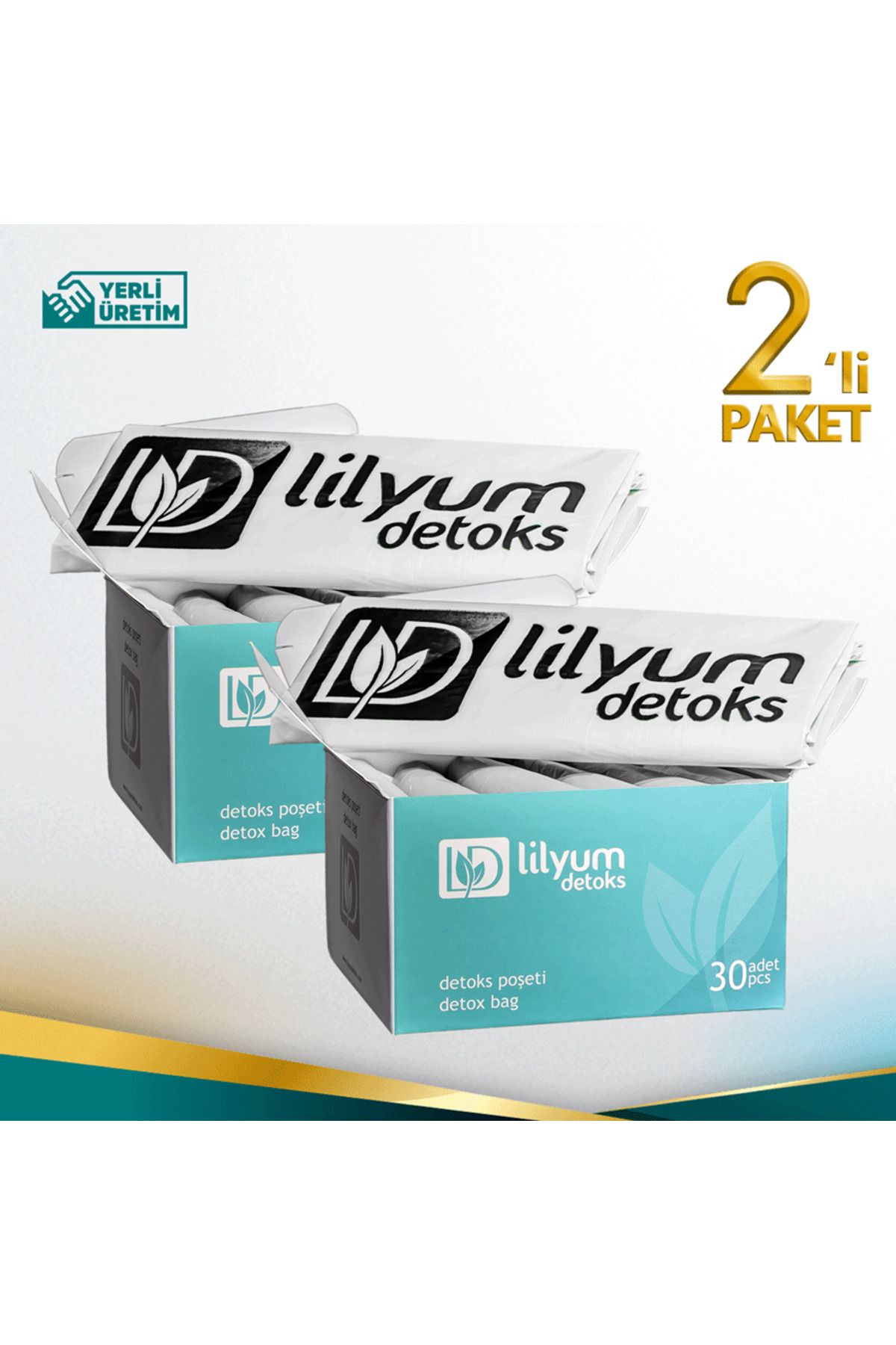 lilyum detoks Ayak Detoks Cihazı Küvet Poşeti Şeffaf 2 Paket
